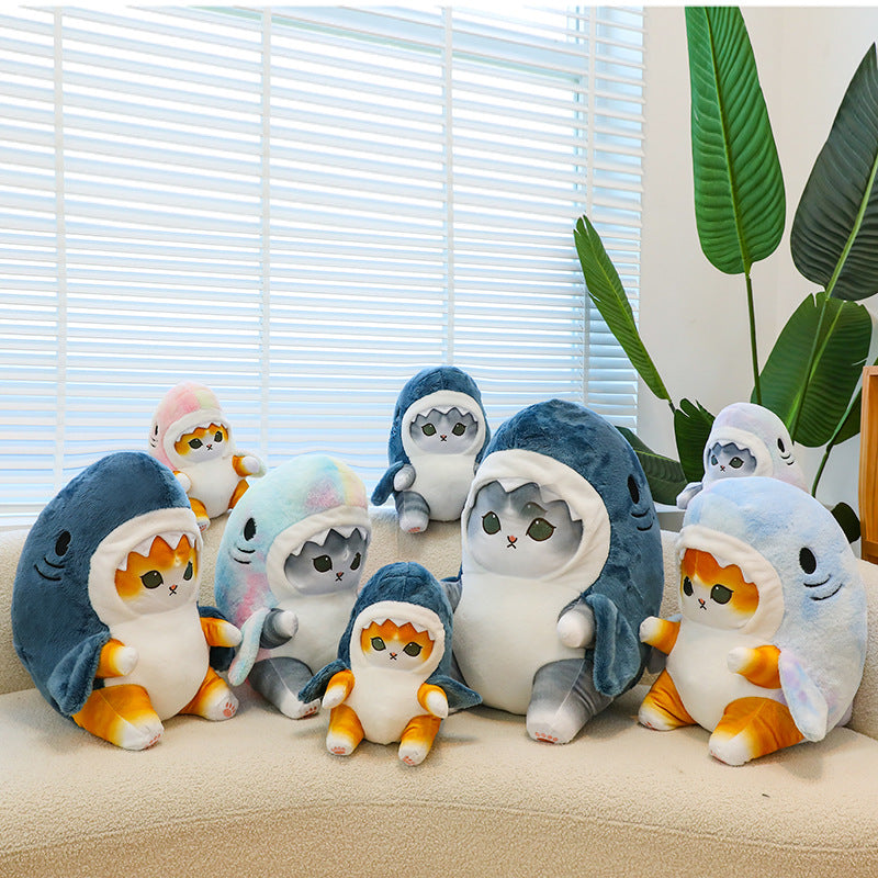 Creative Shark Cat Plush Toy for Kids