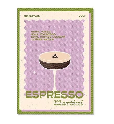 Cocktail Mojito juice drink bar Old-fashioned wall art canvas painting