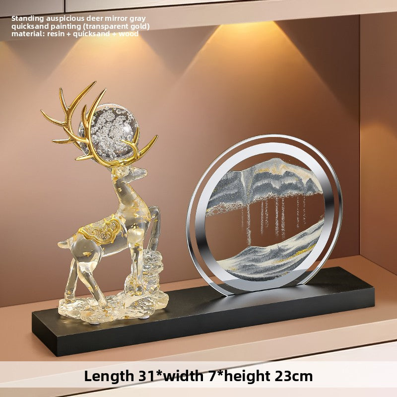 Home decorative lucky deer figurine