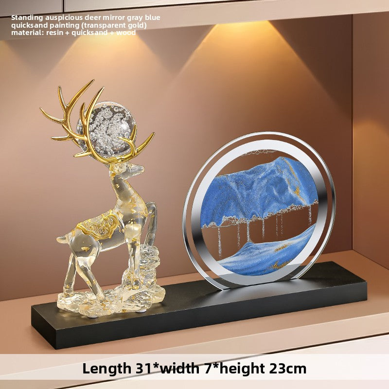 Home decorative lucky deer figurine