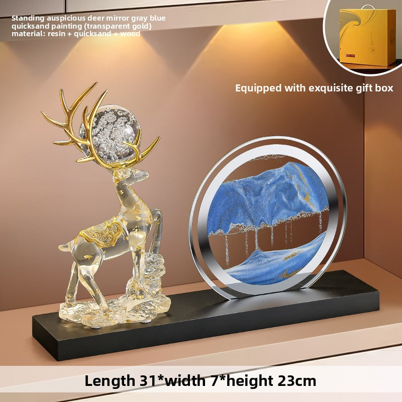 Home decorative lucky deer figurine