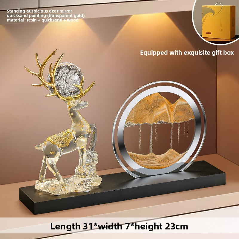 Home decorative lucky deer figurine