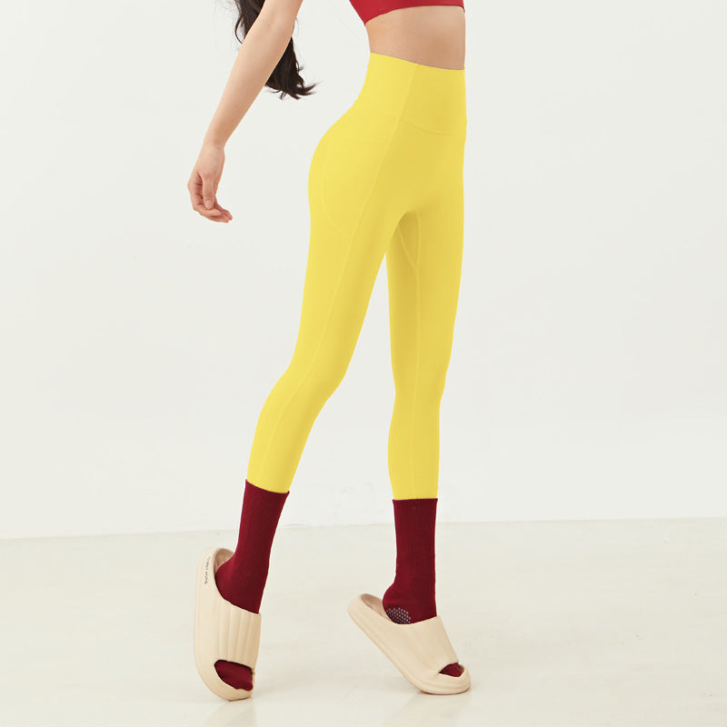 High Waist Yoga Pants with Pockets-Stretchy Quick-Dry Workout Leggings