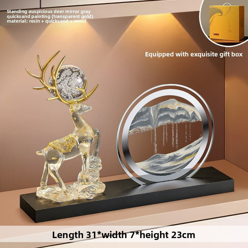 Home decorative lucky deer figurine