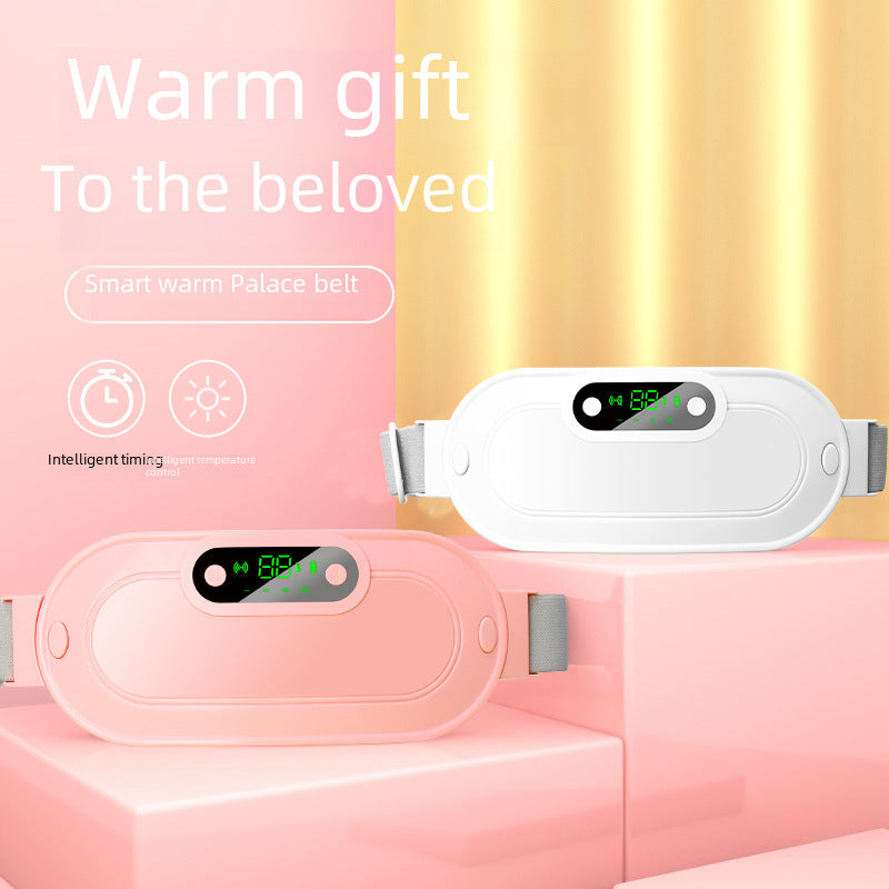 Women's Electric Heating and Vibration Warming Belt for Menstrual Period Massage and Uterus protecting Function Home-use